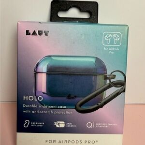 LAUT Iridescent Case for AirPods Pro - Blue and Purple